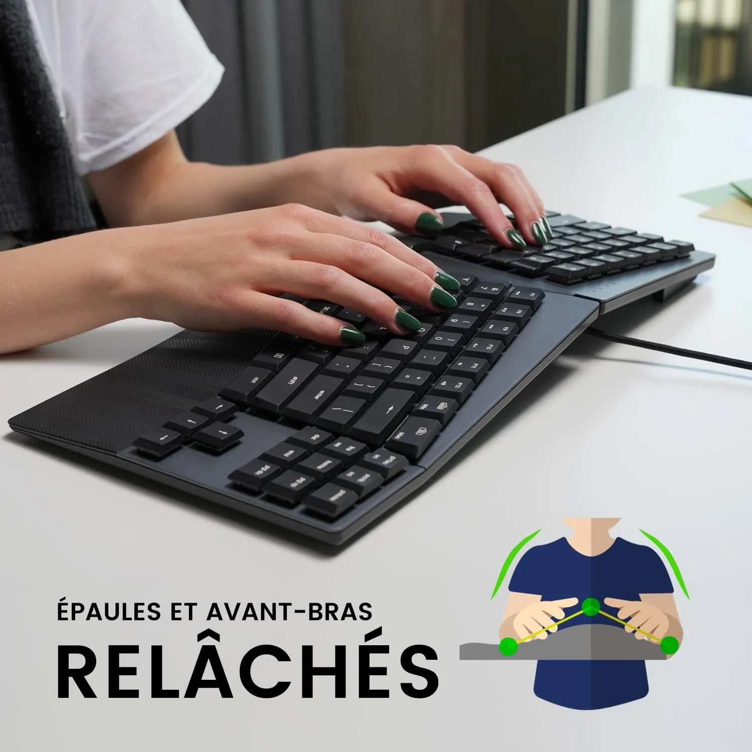 🖥️ Compact Ergonomic Keyboard 🖥️