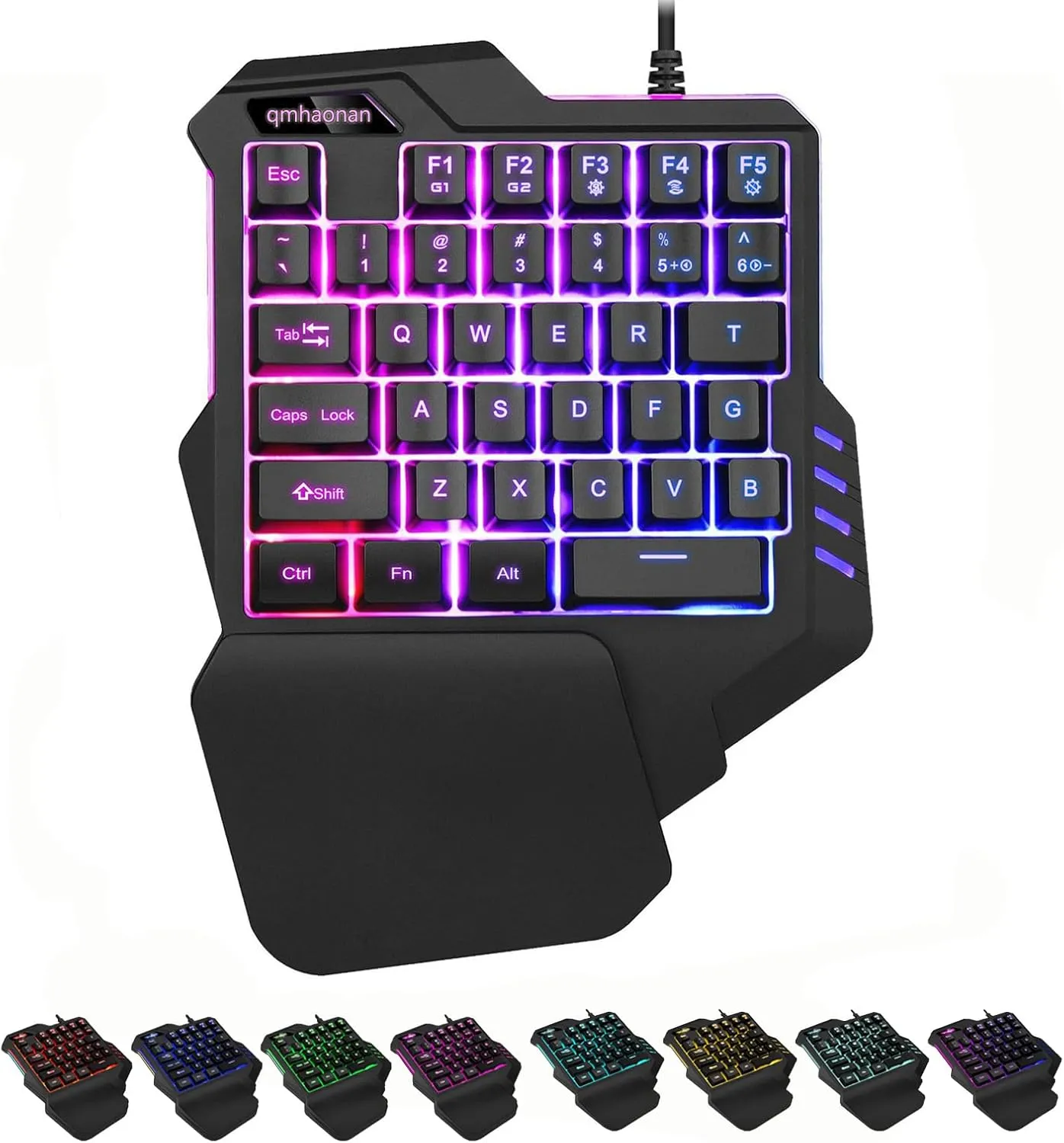 🎮 One-Handed RGB Gaming Keyboard 🎮