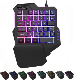 🎮 One-Handed RGB Gaming Keyboard 🎮