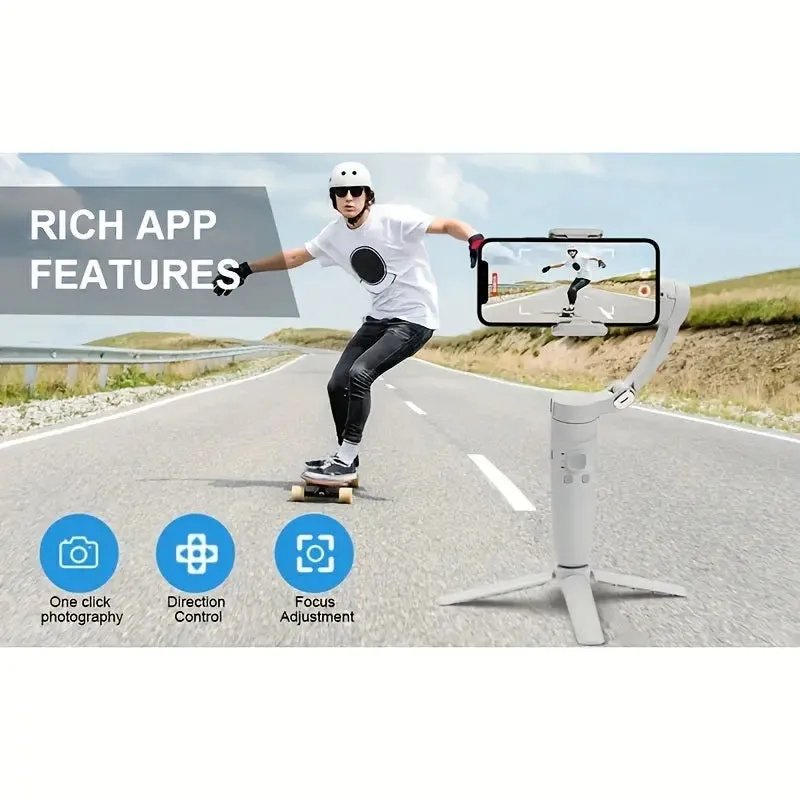 1pc 3-Axis Handheld Stabilizer - Perfect for Sports and Rotational Shooting