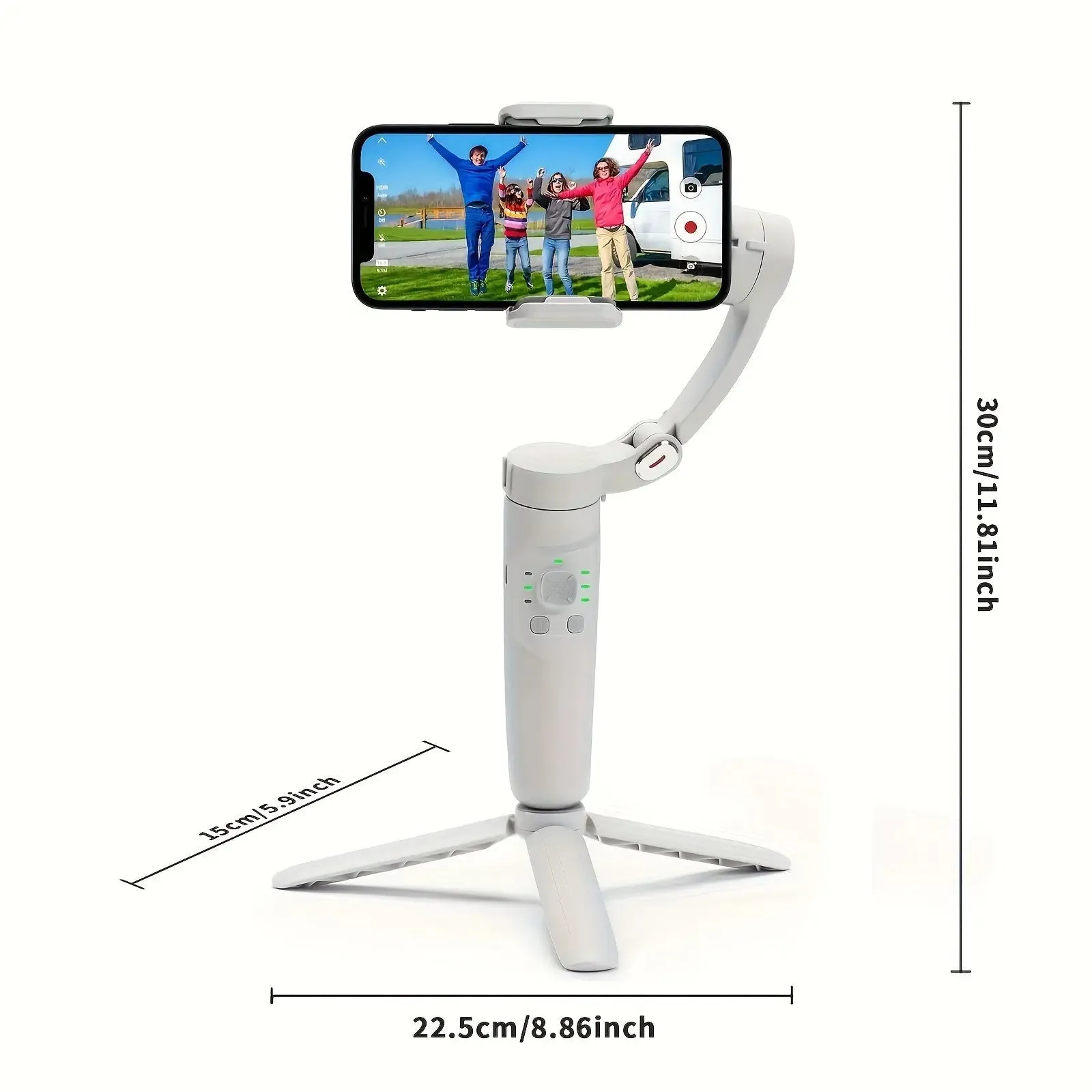 1pc 3-Axis Handheld Stabilizer - Perfect for Sports and Rotational Shooting