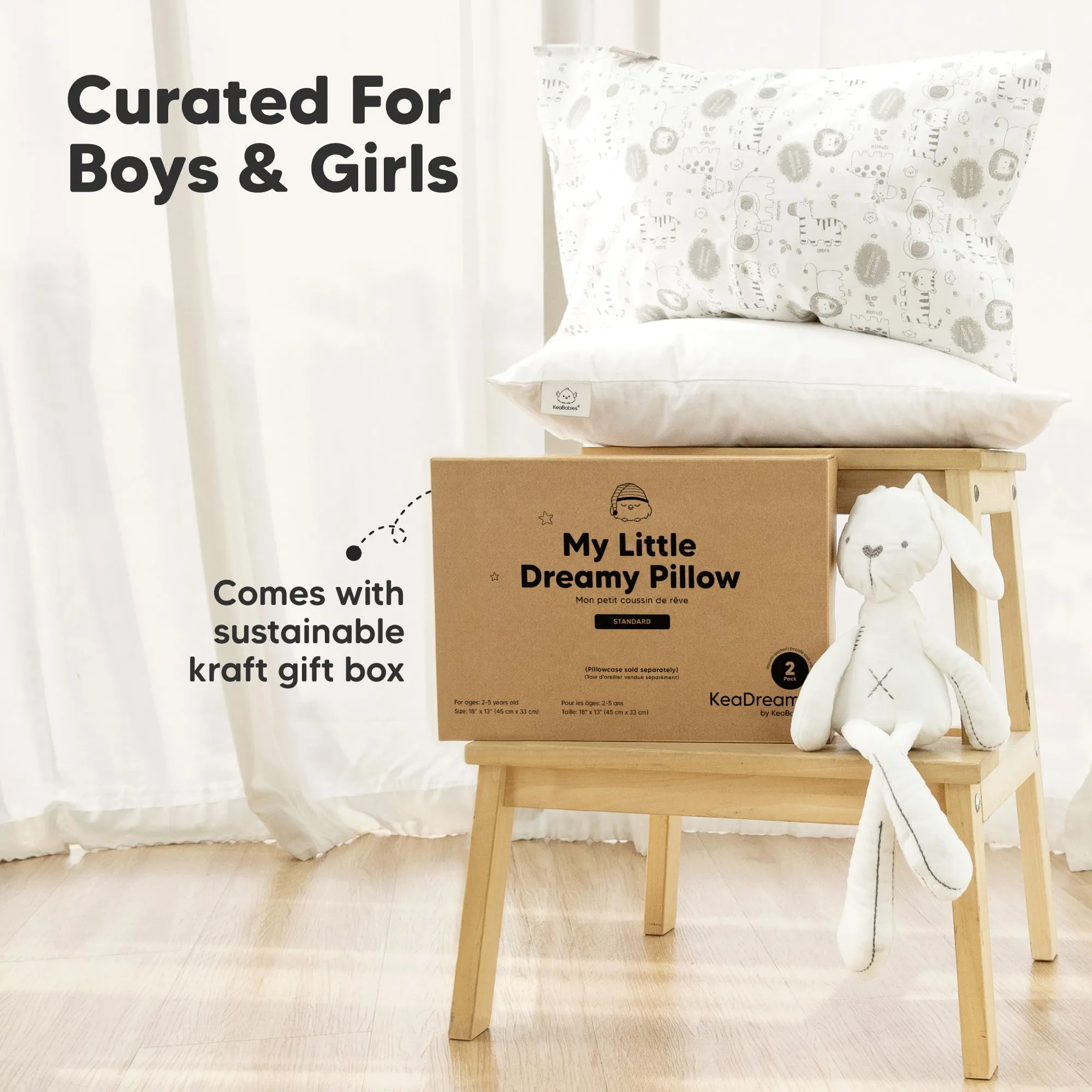 2-Pack Toddler Pillows (Roadsters)
