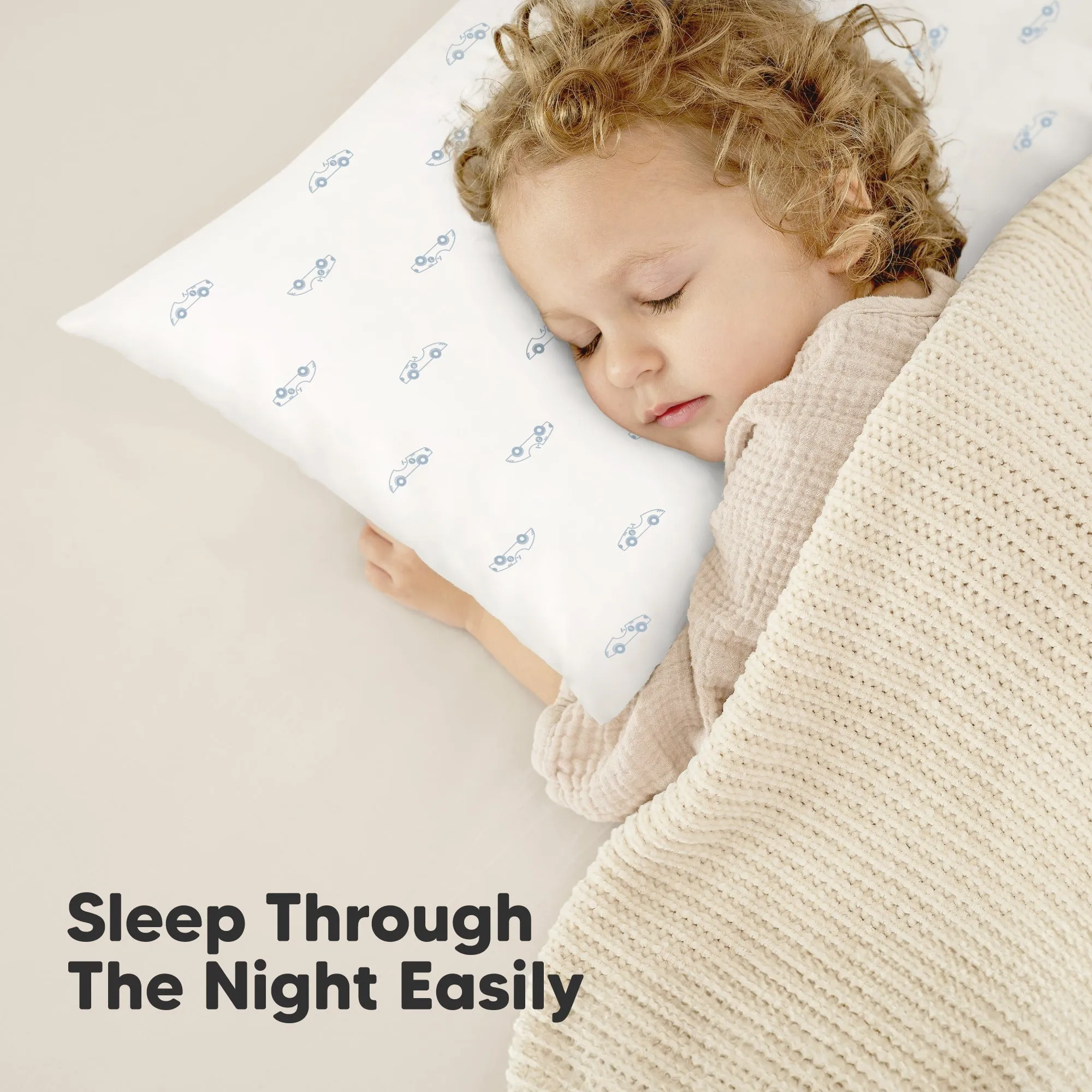 2-Pack Toddler Pillows (Roadsters)