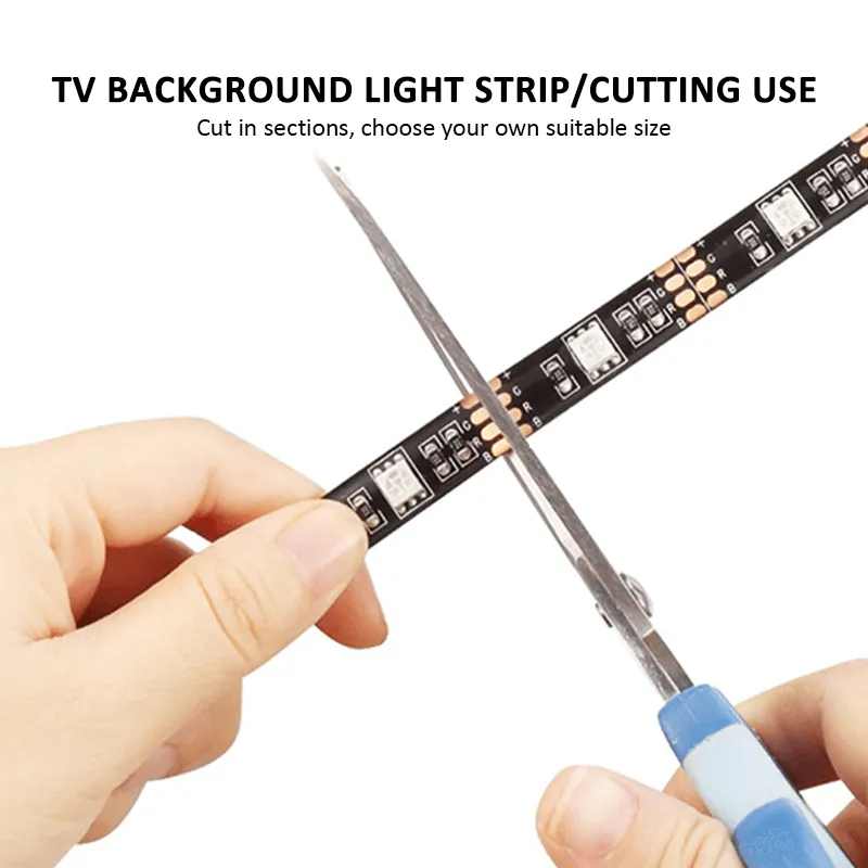 3M RGB LED Strip Lights | IP65 Waterproof | 5050 SMD 300 LEDs | 12V USB Bluetooth