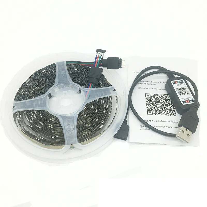 3M RGB LED Strip Lights | IP65 Waterproof | 5050 SMD 300 LEDs | 12V USB Bluetooth