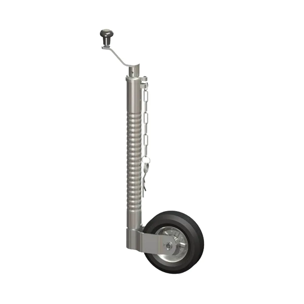 48mm Heavy Duty Ribbed / Seratted Trailer Jockey Wheel 300kg - Kartt