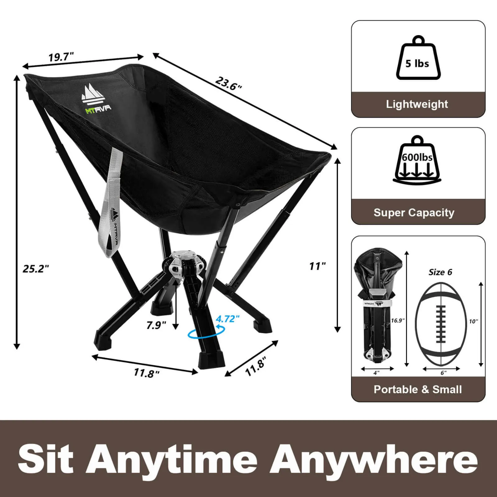 6-Pack: 4xBlack Classic Chairs 1xLong Table 1xLight