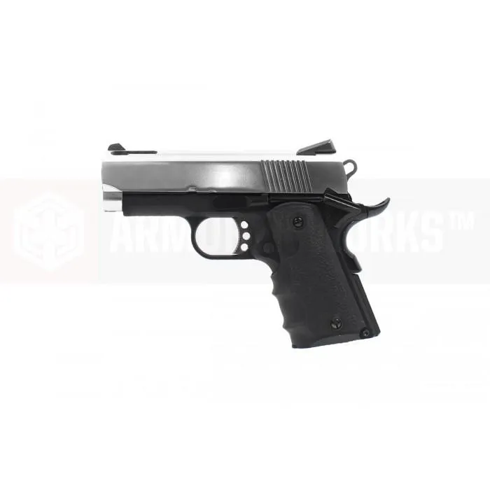 AW Custom NE1003 1911 V10 GBB Pistol (Silver/Black/Black)