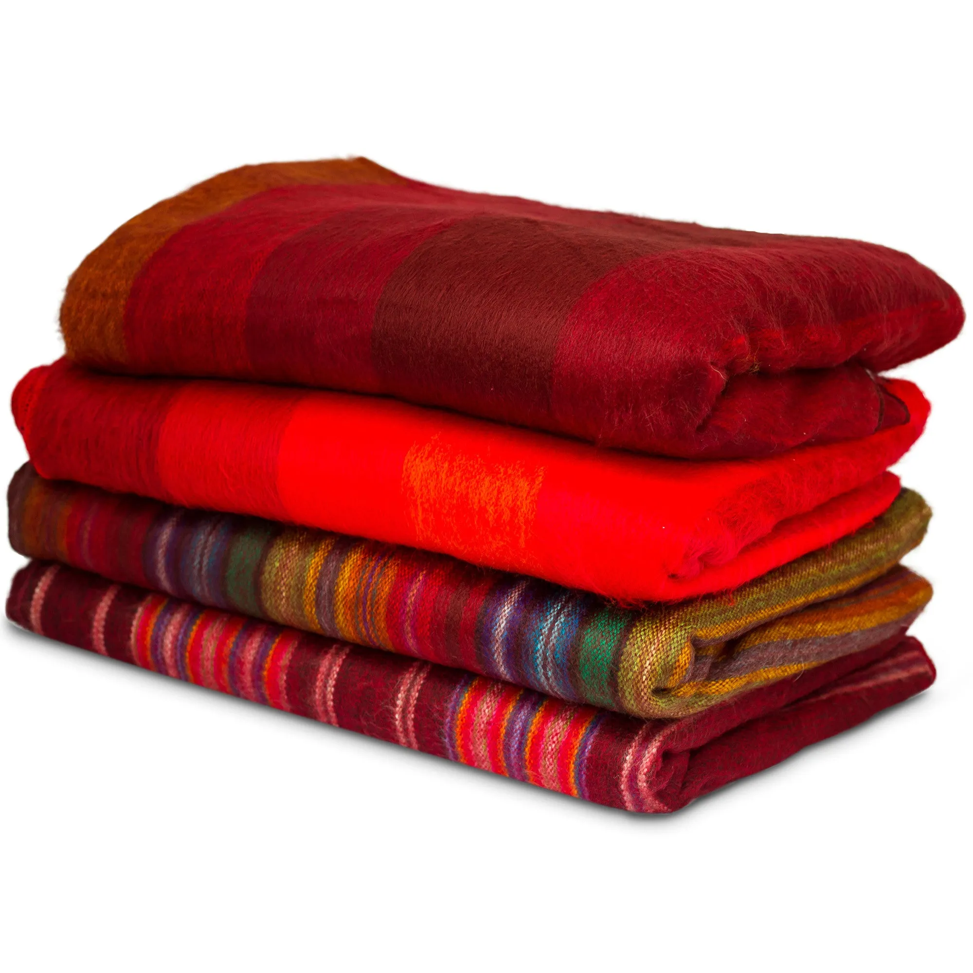 Beautiful and cozy hand-woven blanket / throw from Ecuador (Medium)