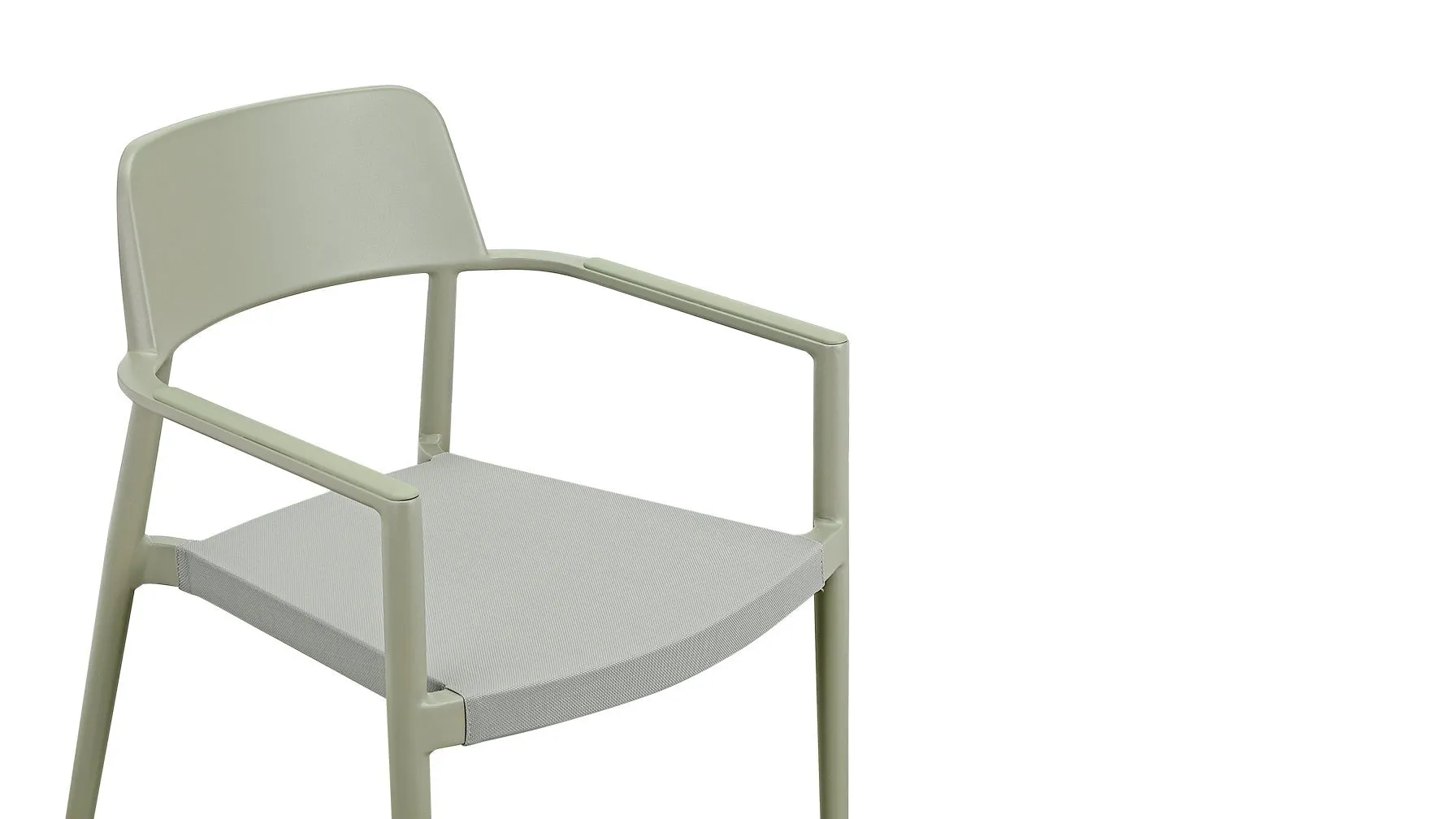 Best Of Me Outdoor Dining Chair (Set of Two), Olive Grey