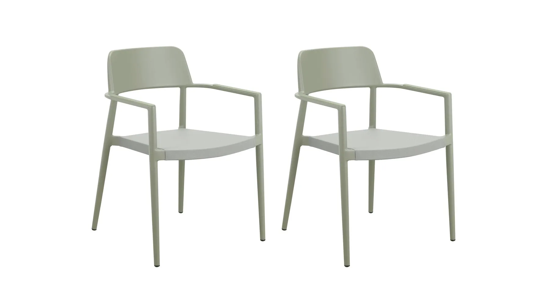Best Of Me Outdoor Dining Chair (Set of Two), Olive Grey