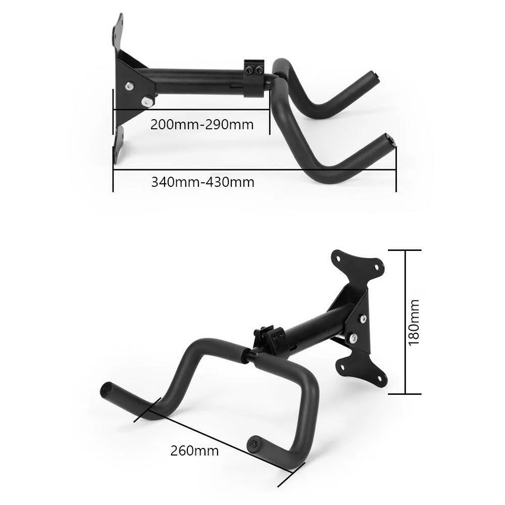 Bicycle Wall Hanger Mountain Bike Wall Double Hook Hangings Rack Folding Telescopic Bicycle Display Stand Foldable Bike Wall Hook Storage Hanger