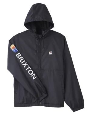 Brixton Claxton Alton Zip Hood Jacket | Black/White