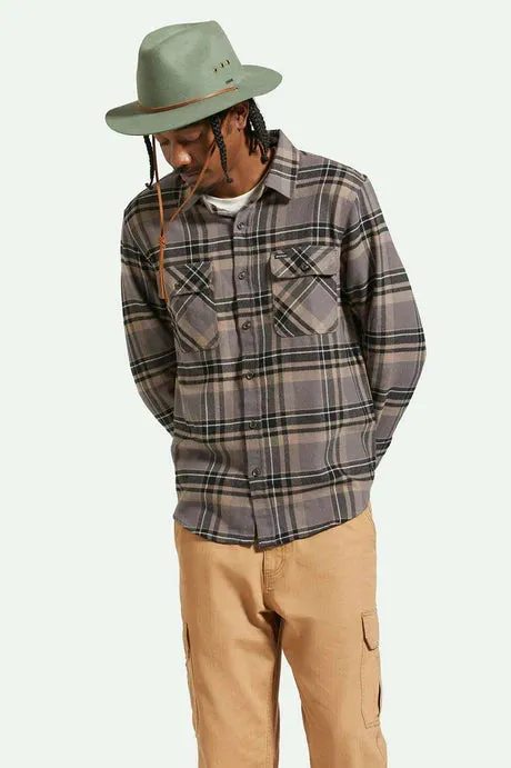Brixton Wesley Weather Guard Packable Fedora - Light Moss