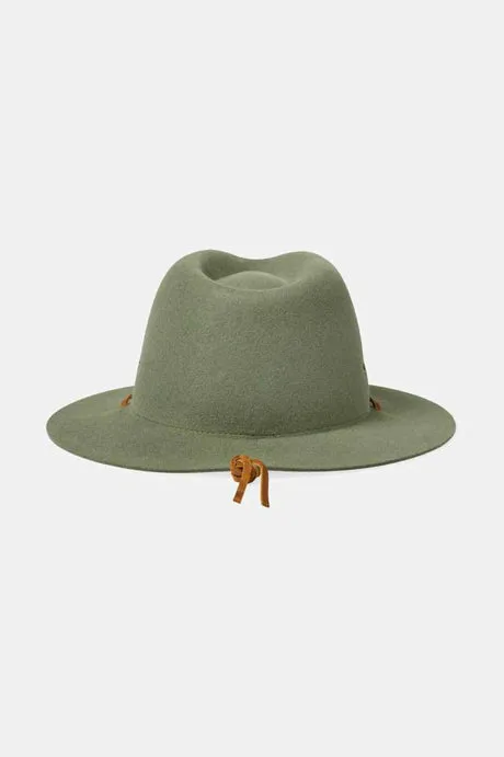 Brixton Wesley Weather Guard Packable Fedora - Light Moss