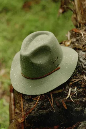Brixton Wesley Weather Guard Packable Fedora - Light Moss