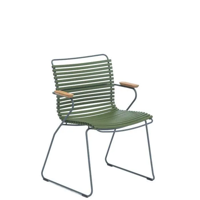 Click Outdoor Dining Chair with Armrests - Lots of Colours to Suit