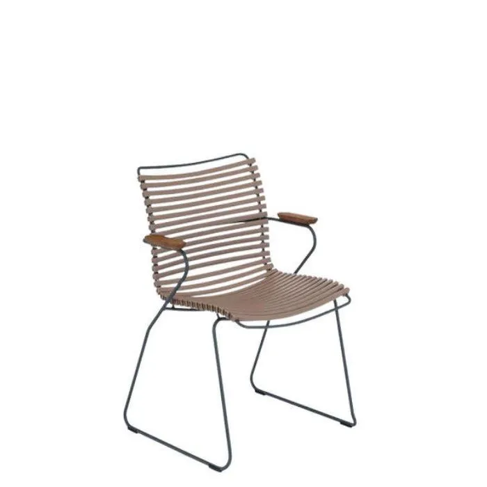 Click Outdoor Dining Chair with Armrests - Lots of Colours to Suit