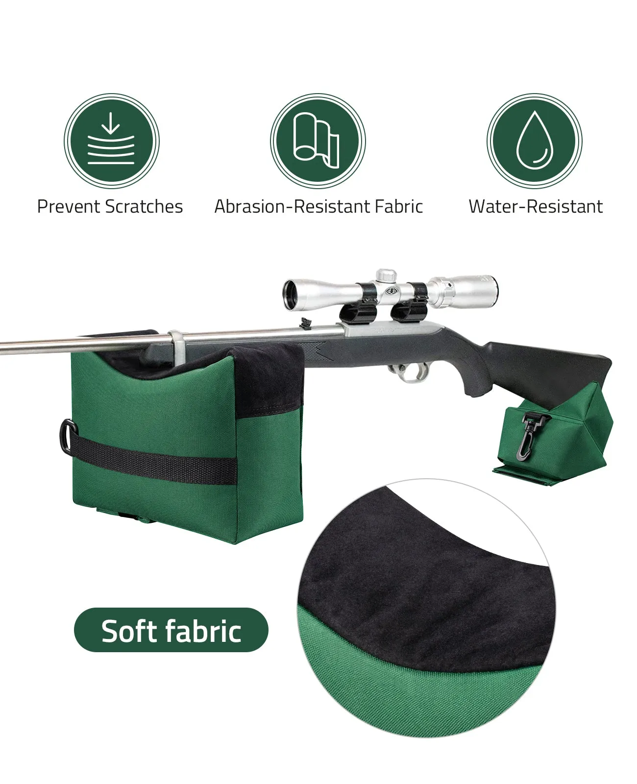 CVLIFE Shooting Rest Bags for Rifles 900D Shooting Bench Rest