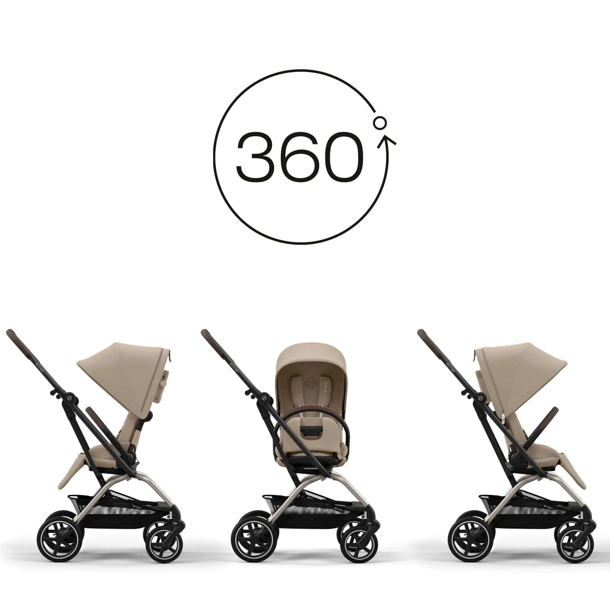 Cybex Eezy S Twist  2 in Almond Beige/Beige