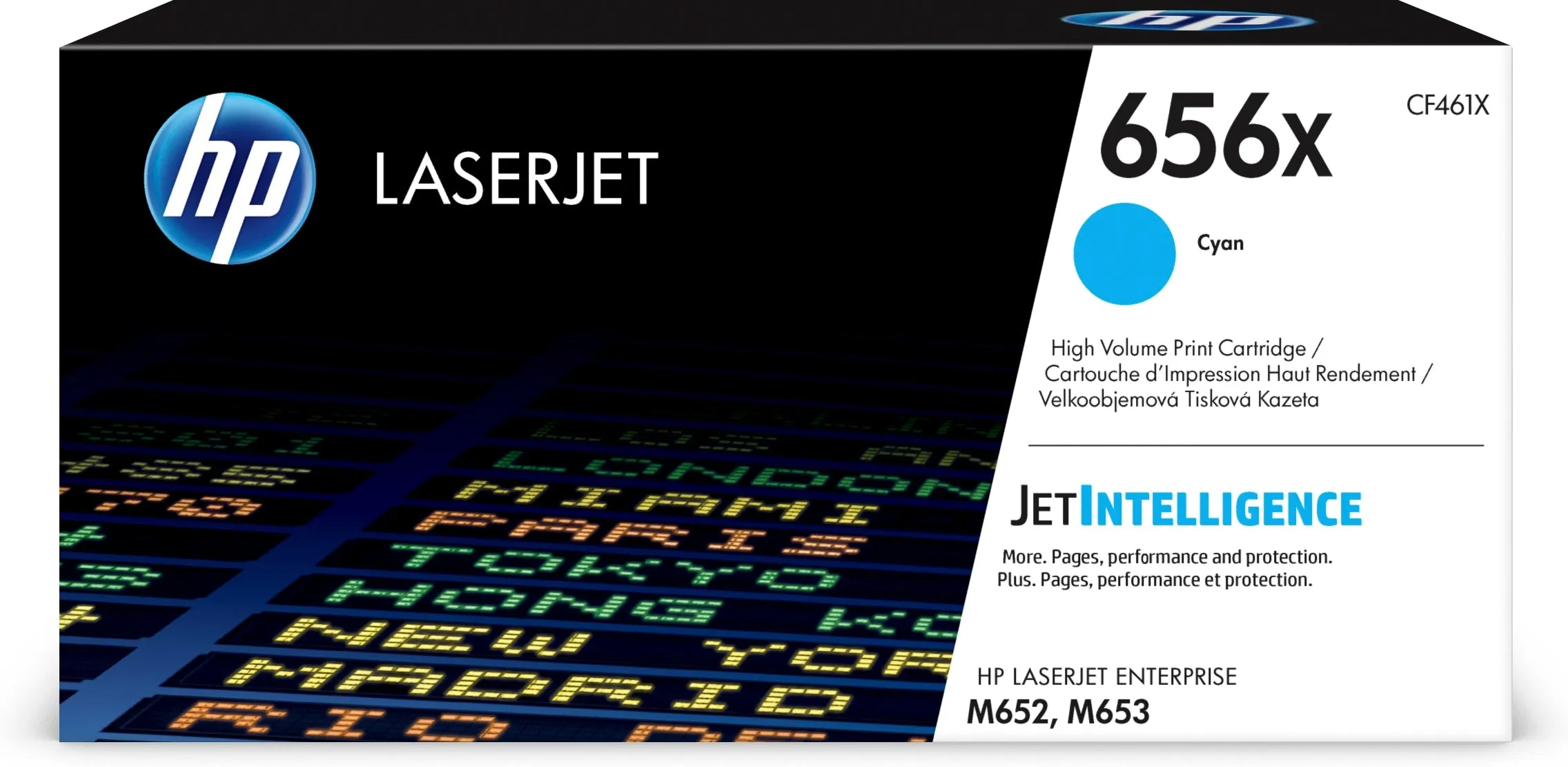 Hp 656X - High Yield - Cyan - Original - Laserjet - Toner Cartridge (Cf461x)