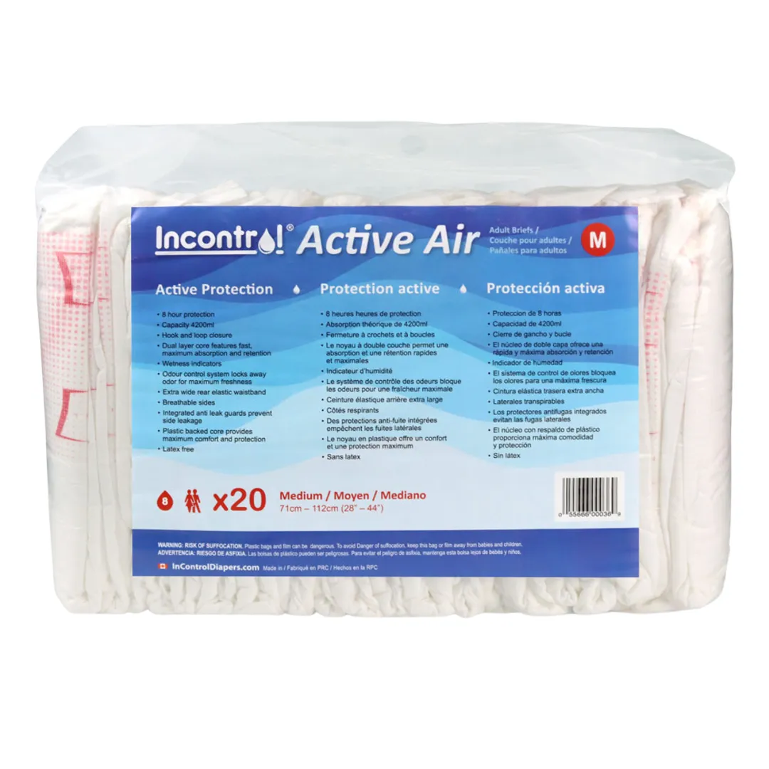 InControl Active Air Incontinence Briefs