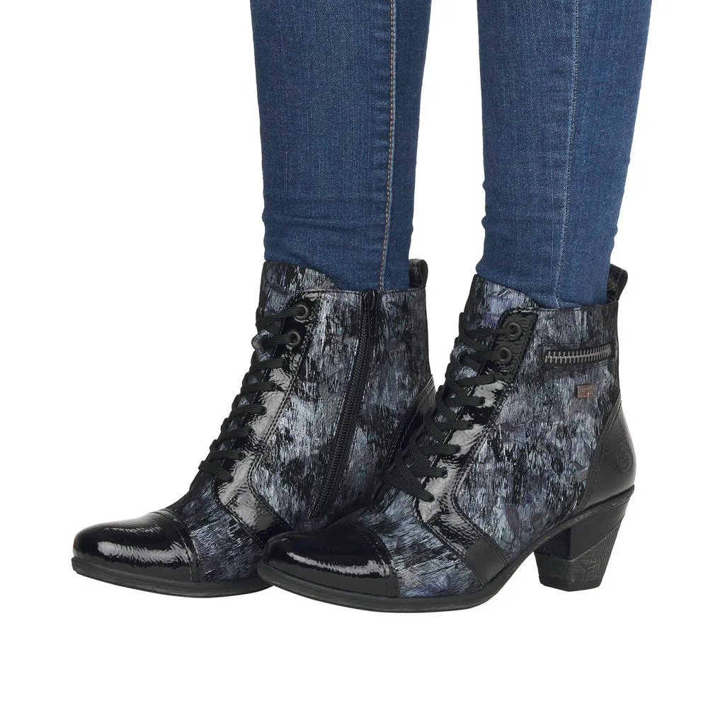 Ladies Remonte Black Heeled Ankle Boot D8797-14 sale