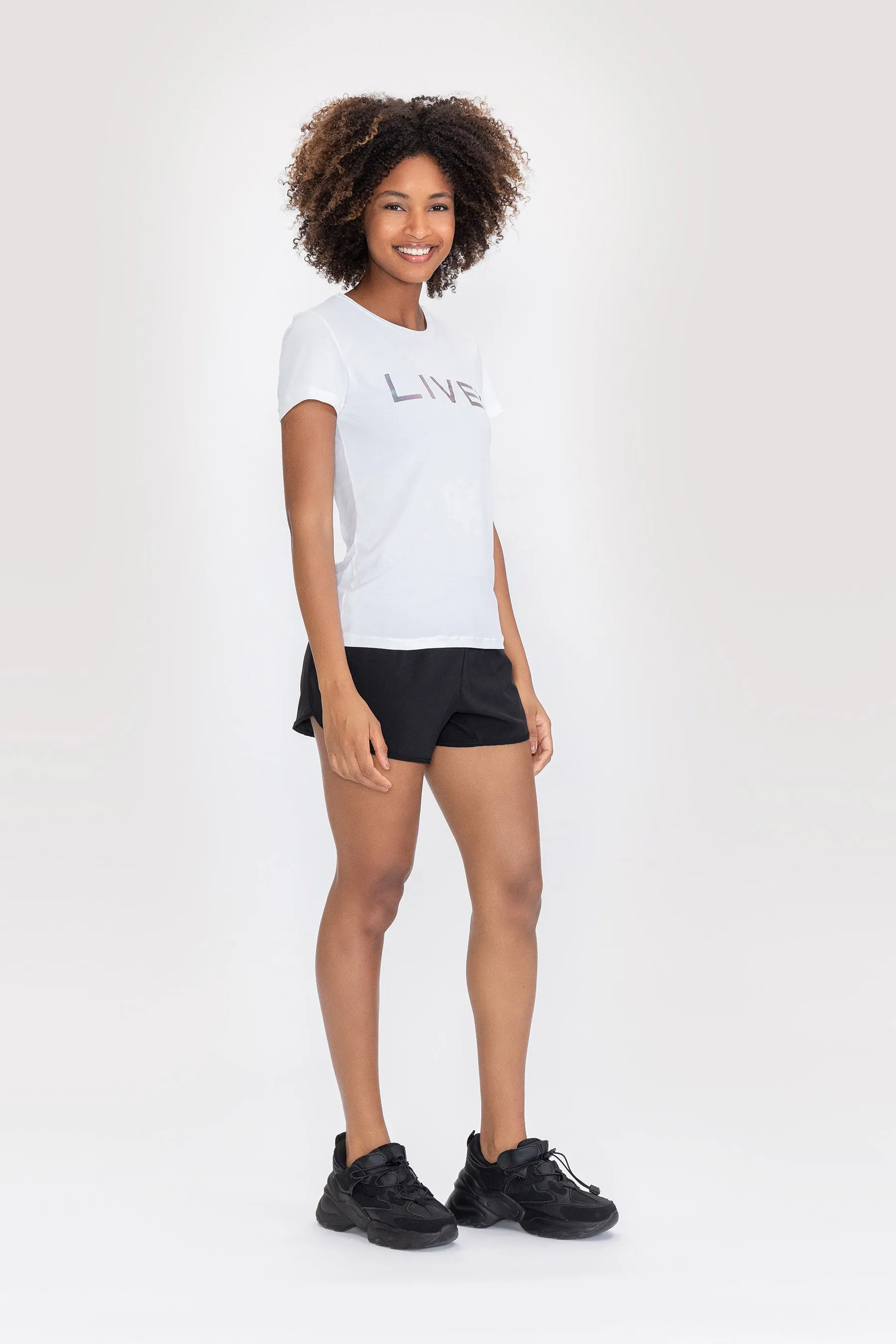 LIVE! Holographic Basic T-Shirt