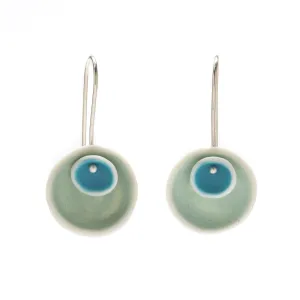 Medium Double Nest Earrings in Blues