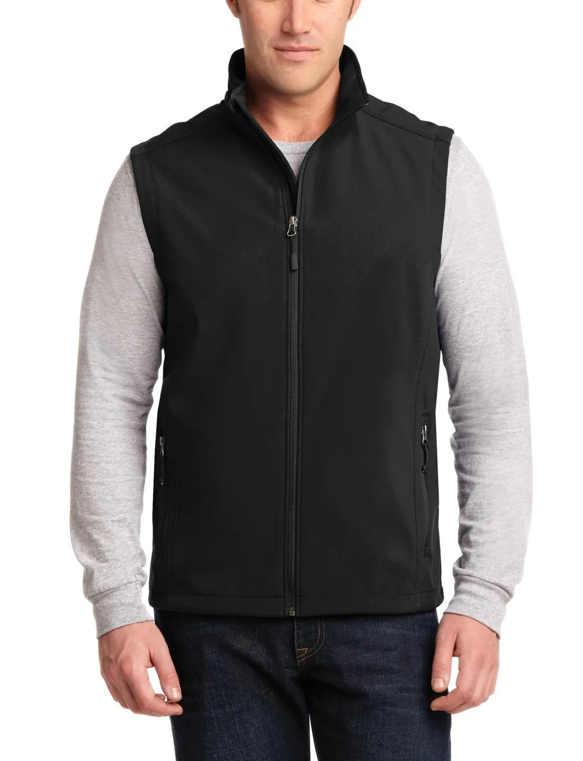 Men's Full-Zip Water-Resistant Core Soft Shell Vest