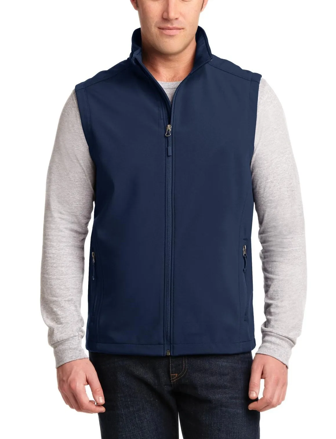 Men's Full-Zip Water-Resistant Core Soft Shell Vest