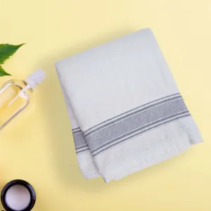 Micro Cotton LuxeDry Comfort Bath Towel - White & Black