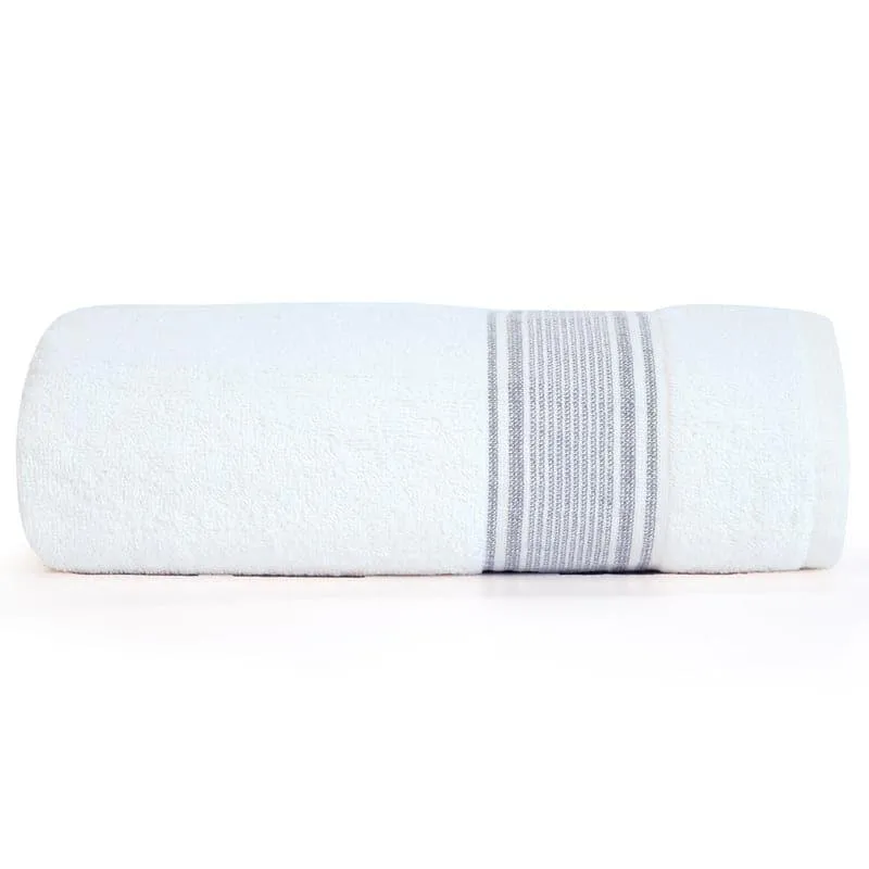 Micro Cotton LuxeDry Comfort Bath Towel - White & Black