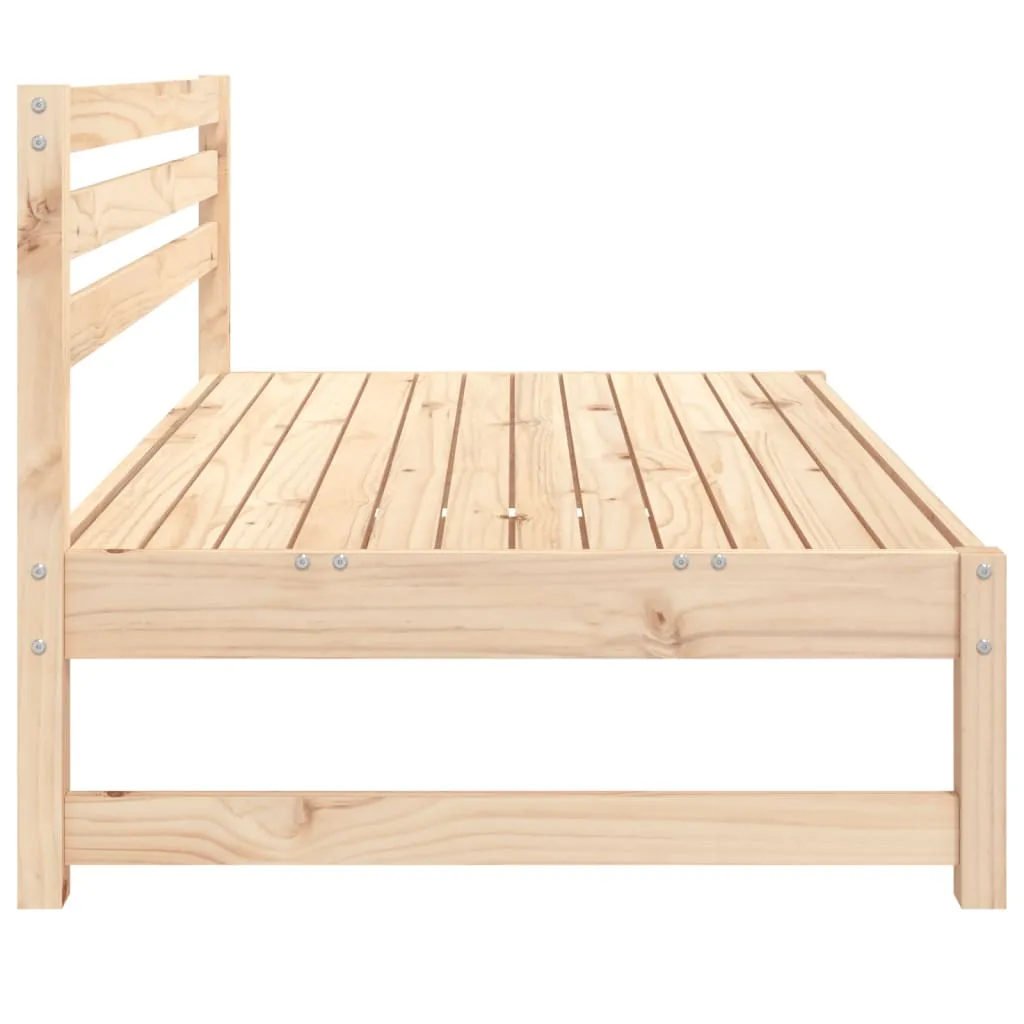 Patio Middle Sofa 47.2"x31.5" Solid Wood Pine