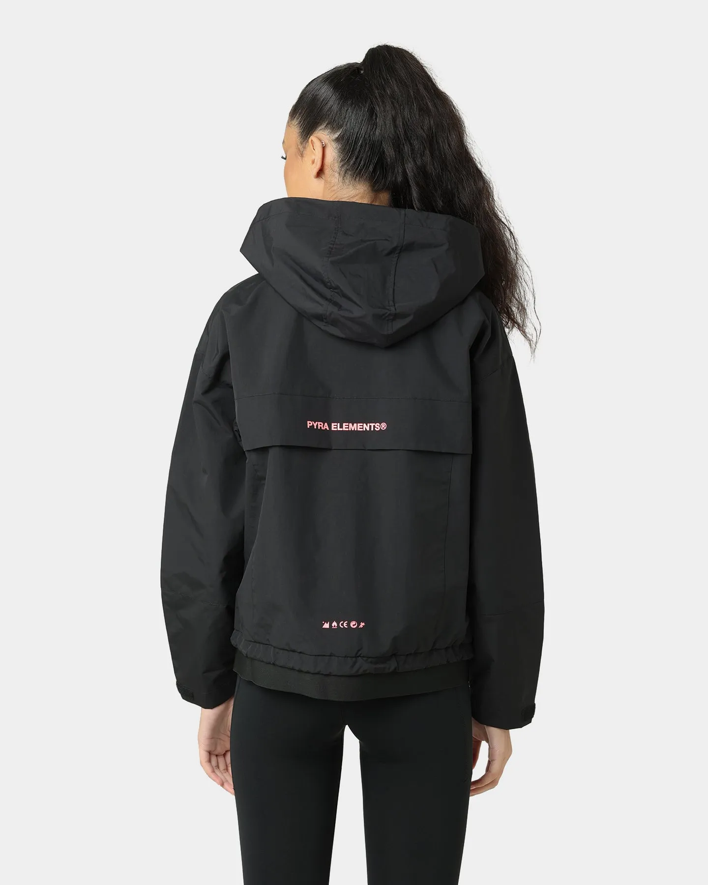 PYRA Women's Elements Wind Breaker Black/Pink