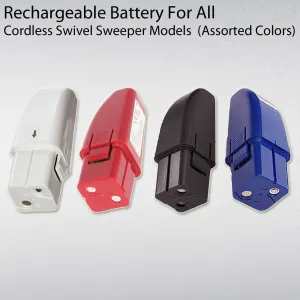 Rechargeable Battery For All Cordless Swivel Sweeper Models  (Assorted Colors)