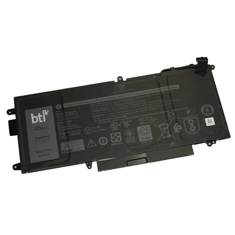 Replacement Battery For Latitude 5289 5289 2 In 1 Replacing Oem Part Numbers 71Tg4 X49c1 Cfx97 // 11.4V 3745Mah 45Whr