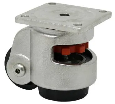 Stainless Steel Leveling Plate Caster - 1300 lbs. Capacity