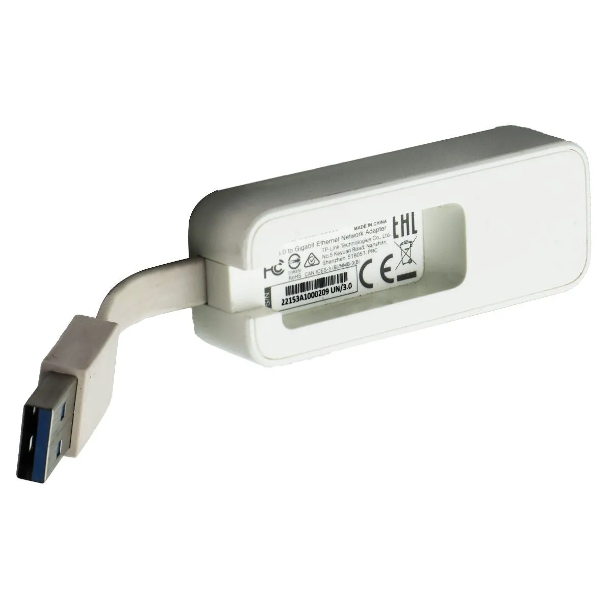 TP-Link Foldable USB 3.0 to Gigabit Ethernet Network Adapter - White