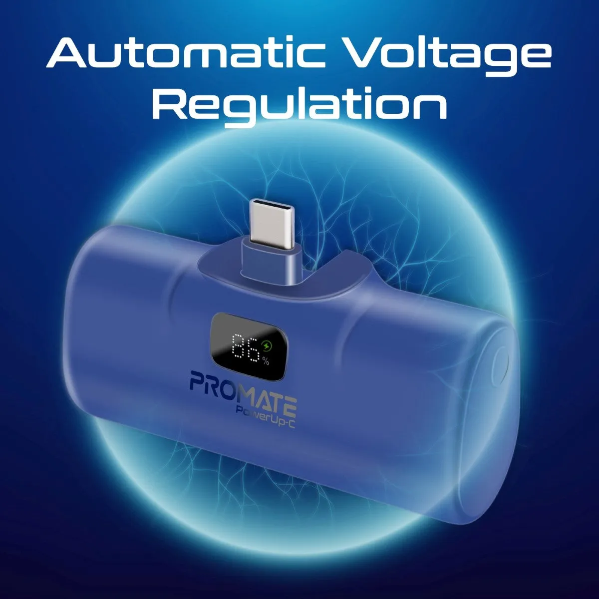 Ultra-Compact Fast charging Power Bank with In-Built USB-C Connector